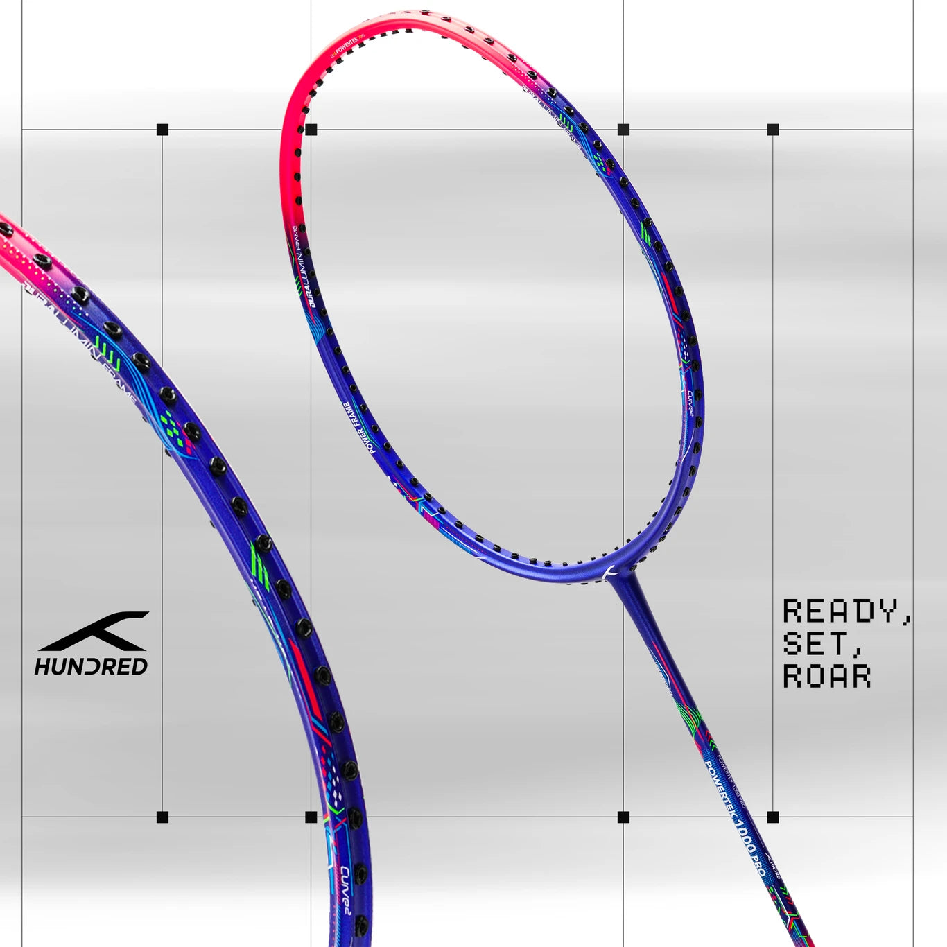 Hndrd Powertek 1000 Pro Badminton Racket