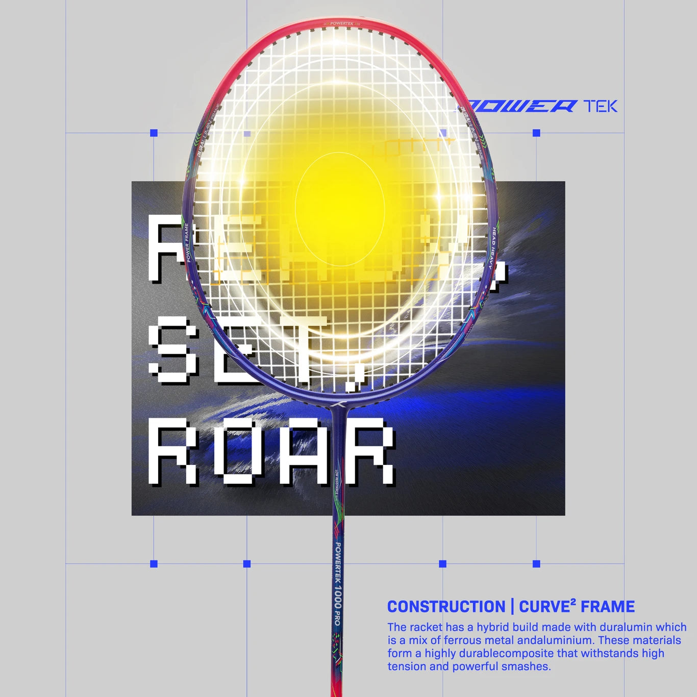 Hndrd Powertek 1000 Pro Badminton Racket