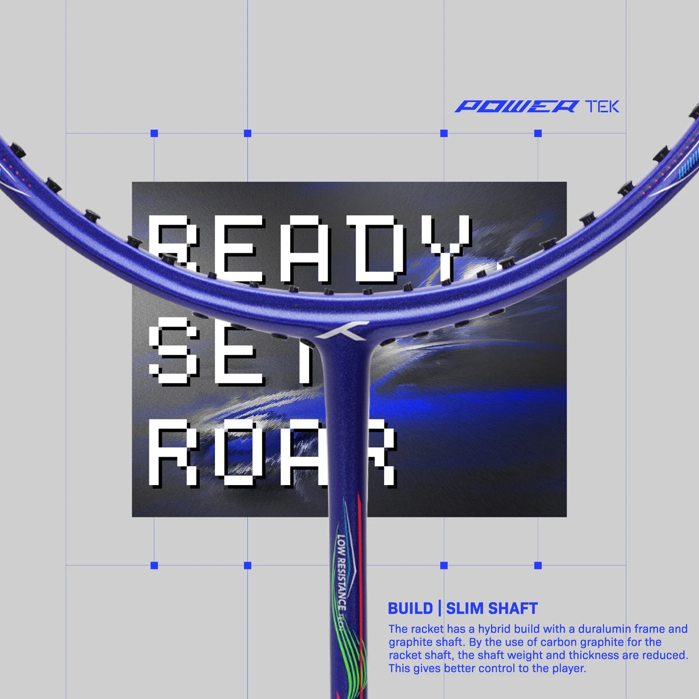 Hndrd Powertek 1000 Pro Badminton Racket