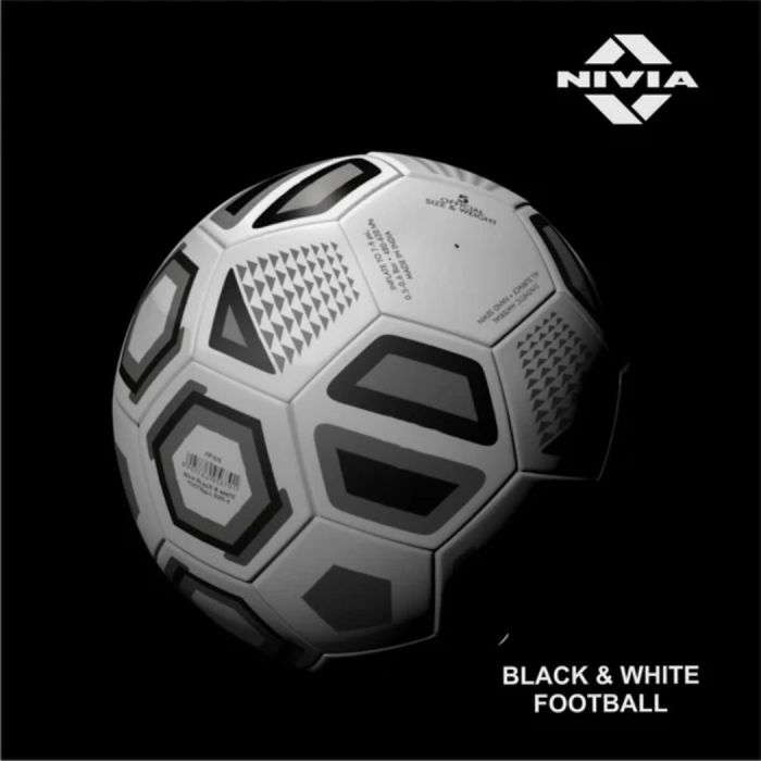 Nivia Black and White Football - 5