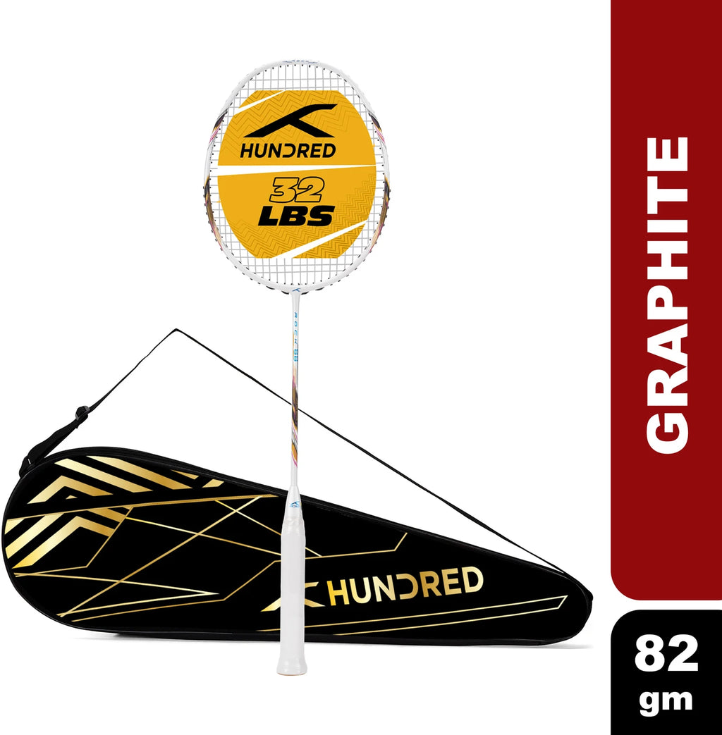 Hndrd Rock 88 Badminton Racket 32 lbs